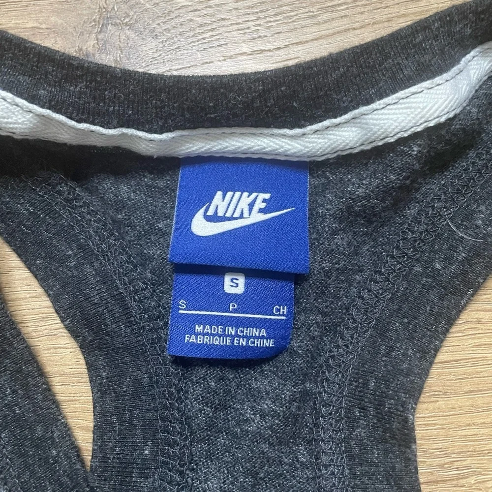 Nike Gym Vintage Racerback Romper in Heathered Grey Women's Sz Small